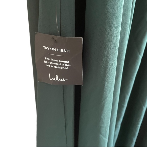 New! Lulus Heavenly Hues Forest Green Maxi Dress - Picture 11 of 12